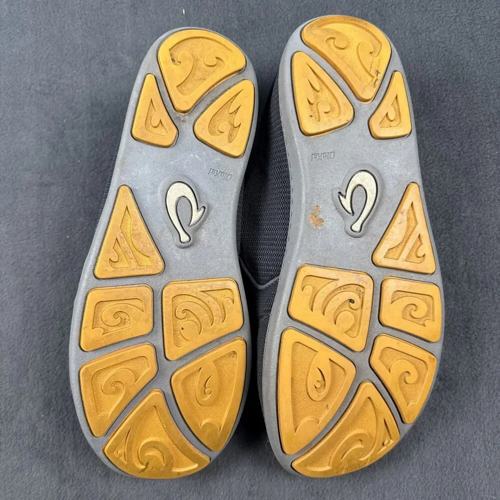 OLUKAI Nohea Mesh Men's 11.5 Slip On Sneakers Lightweight Gray Excellent